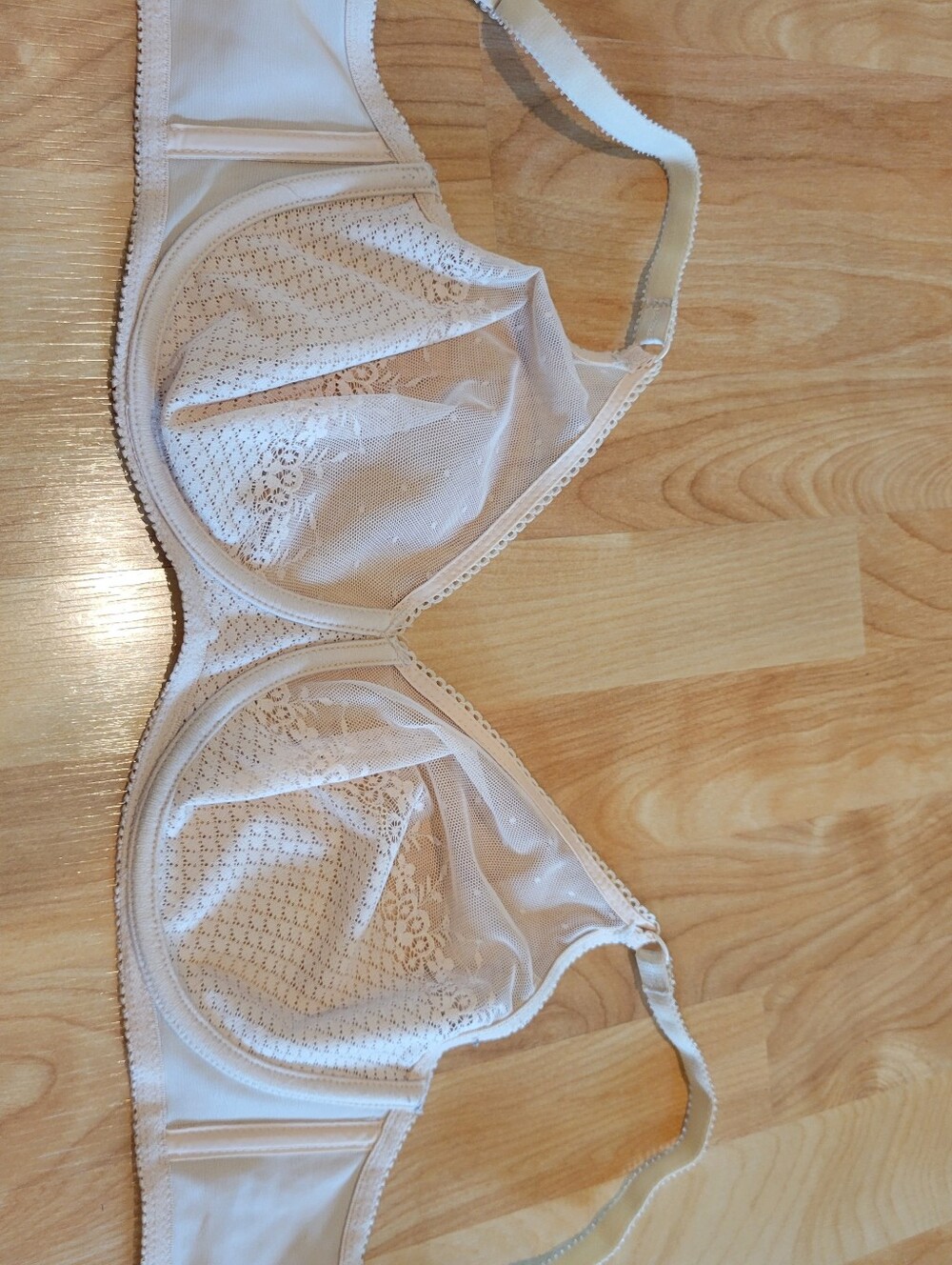 Chantelle Tamaris Seamless Lace Bra Nude Size 34DD - Picture 8 of 8